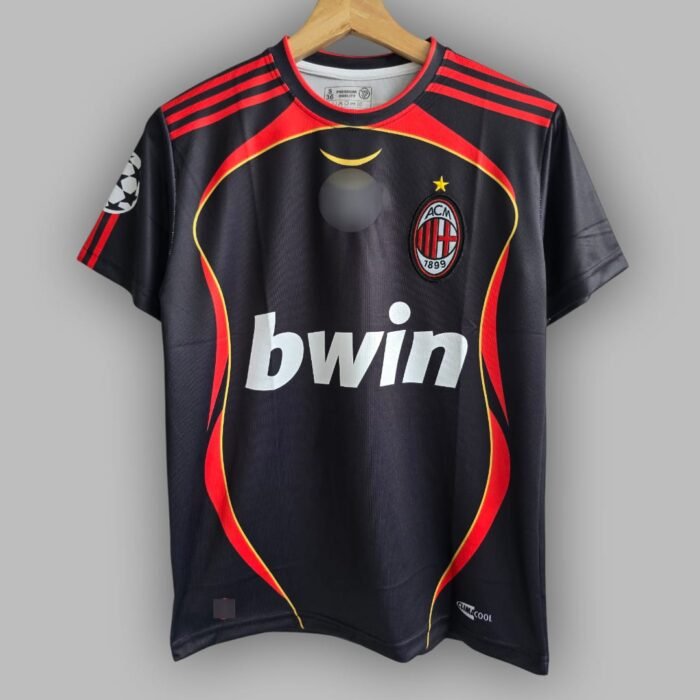 AC MILAN AWAY MALDINI JERSEY 2006 BLACK