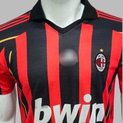 AC MILAN KAKA COLLER JERSEY HALF (2)
