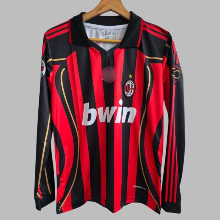 AC MILAN MALDINI JERSEY 2006 POLO NECK FULL (3) PORTUGAL-HOME-RONALDO-JERSEY