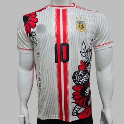 ARGINTINA SPECIAL EDITION DRAGON MESSI JERSEY 2025 RED (3)