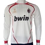 AC Milan 2006/2007 Away Football Jersey – UEFA Champions League "Final Athens 2007" Long Sleeve Edition