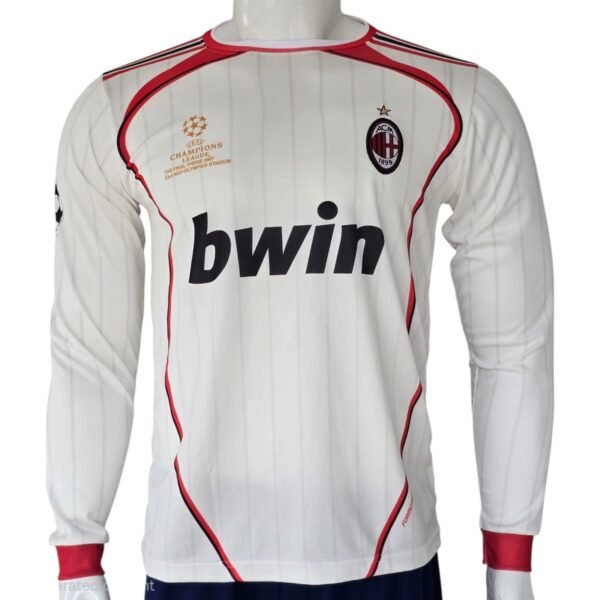 AC Milan 2006/2007 Away Football Jersey – UEFA Champions League "Final Athens 2007" Long Sleeve Edition
