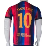 Barcelona 2026 Lamine Yamal Jersey back view