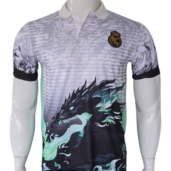Real Madrid Dragon Edition Polo Football Jersey