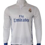 Real Madrid 2018 Kyiv Champions League Final Long Sleeve Home Jersey