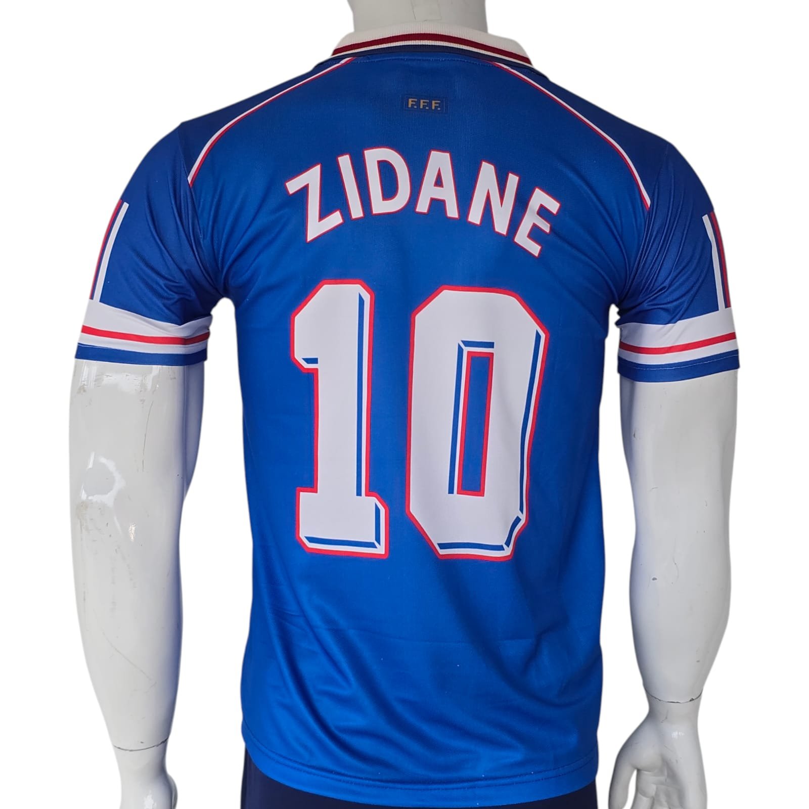France 1998 World Cup Final Retro Home Jersey #10 - Image 4