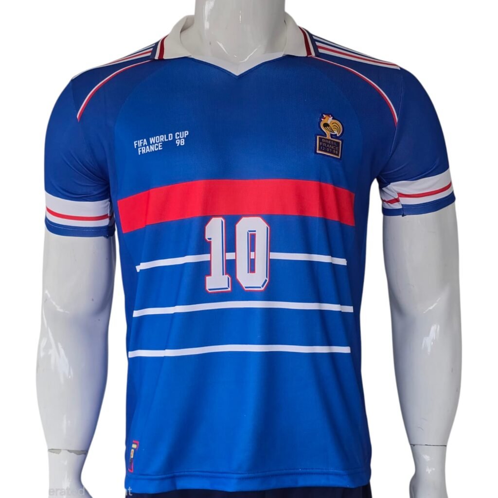 France 1998 World Cup Final Retro Home Jersey #10