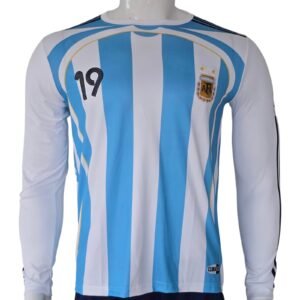 Argentina 2006 World Cup Full Sleeve Messi Football Jersey