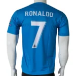 Real Madrid Blue Ronaldo 7 Jersey back view