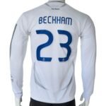 Real Madrid 2006-07 Home Retro Long Sleeve Jersey - Image 3
