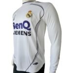 Real Madrid 2006-07 Home Retro Long Sleeve Jersey - Image 2