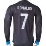 Real Madrid 2017-18 Away Retro Long Sleeve Jersey - Image 2
