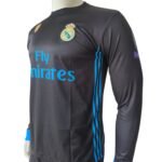 Real Madrid 2017-18 Away Retro Long Sleeve Jersey - Image 3
