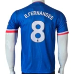 Manchester United 2026-27 Away Blue Jersey back view