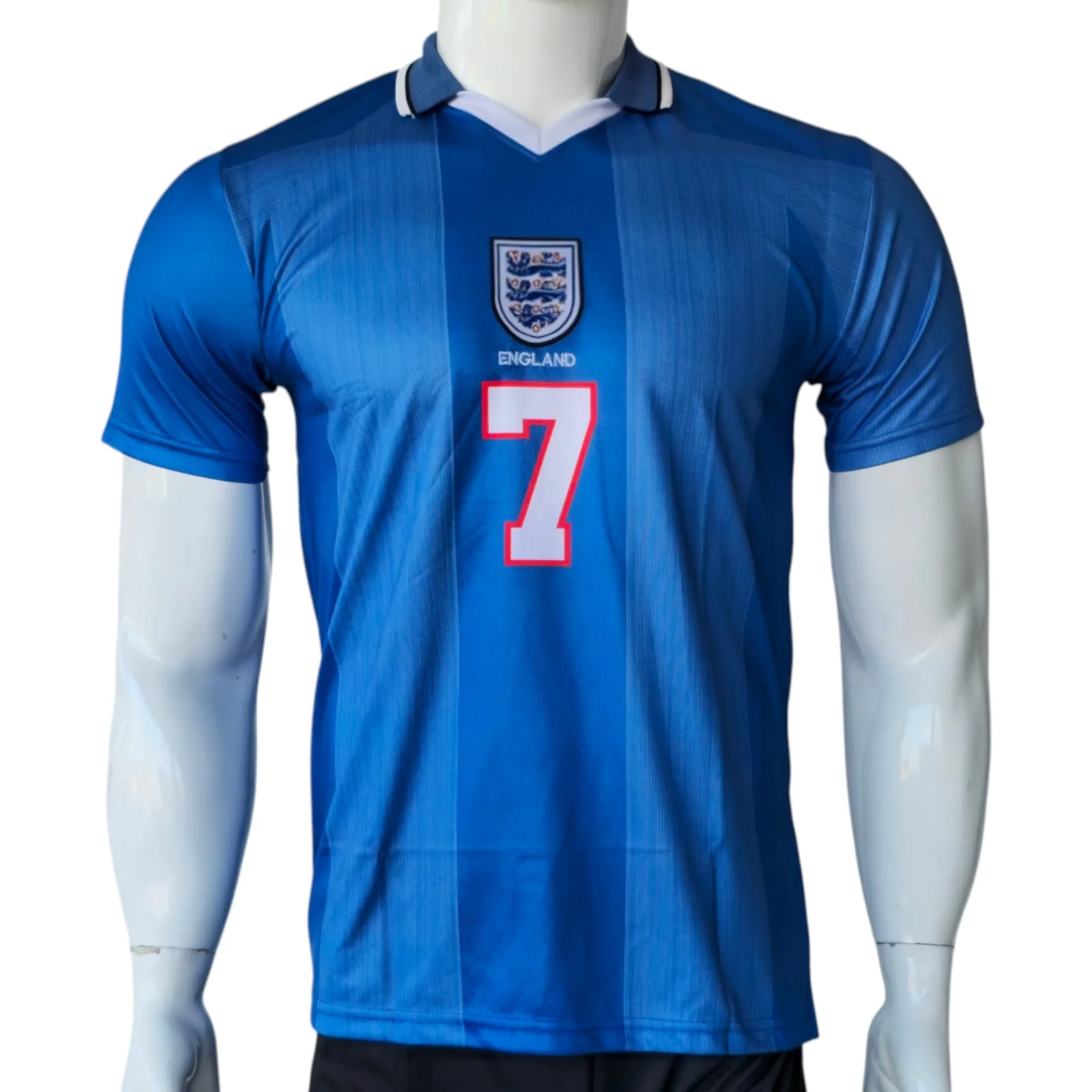 England Beckham 7 Retro Blue Away Jersey England Beckham 7 Retro Blue Away Jersey