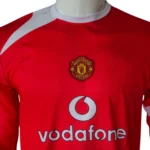 Manchester United 2004/06 Home Long Sleeve Retro Football Jersey - Image 2