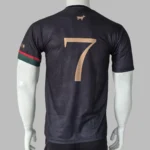 Portugal Cristiano Ronaldo (CR7) "GOAT" Special Black Concept Jersey - Image 3