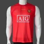 Manchester United 2007/2008 Home Football Jersey – UEFA Champions League "Final Moscow 2008" Sleeveless Edition