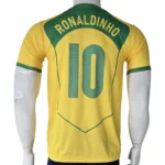 Brazil National Football Team 2004 "Total 90" Home Jersey – Ronaldinho - Image 3