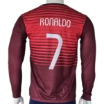 Portugal National Football Team 2014 World Cup Home Jersey – Centenary Long Sleeve Edition - Image 3