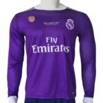 Real Madrid CF 2016/2017 Away Football Jersey – UEFA Champions League "Final Cardiff 2017" Long Sleeve Edition