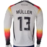 Germany 2024 Home #13 Müller Jersey back view