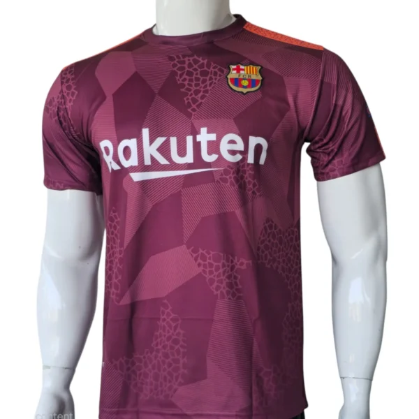 FC Barcelona 2017–18 "Night Maroon" Third Jersey