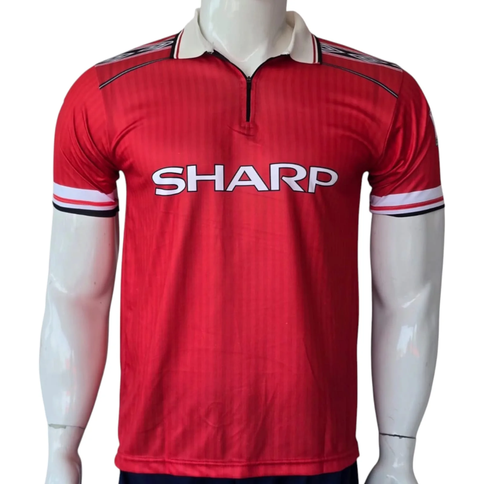 WhatsApp Image 2026-09-29 at 4.01.54 PM (1) Manchester United 1998-2000 Retro Home Short Sleeve Jersey - Image 1