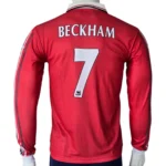 Manchester United 1998-2000 Retro Home Long Sleeve Jersey - Image 3