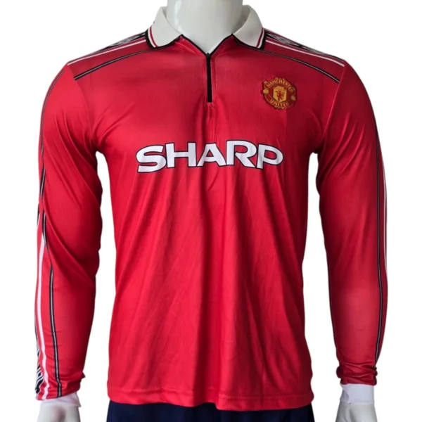 Manchester United 1998-2000 Retro Home Long Sleeve Jersey