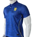 Chelsea FC Special Edition Blue Polo Jersey – Gold Lion Crest - Image 2