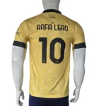 AC Milan 2025/26 Yellow Retro Jersey back view
