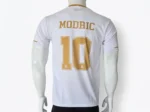 Real Madrid 2019 White & Gold Jersey back view