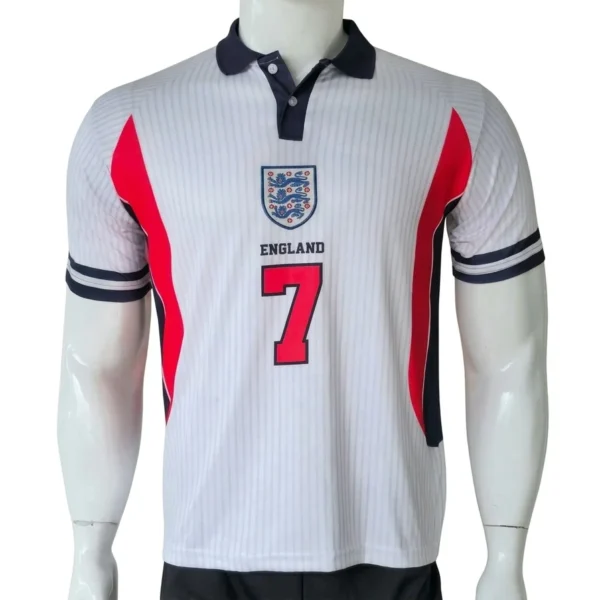 England 2002 World Cup Beckam Retro Jersey