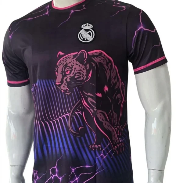 Real Madrid Black & Pink Jaguar Jersey side view