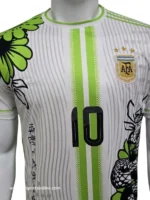 Argentina Green Dragon Messi #10 Jersey side view