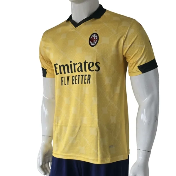 AC Milan 2025/26 Yellow Retro Jersey side view