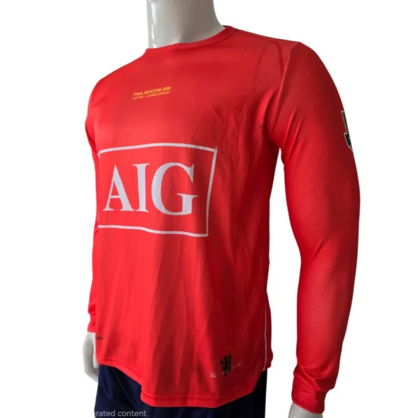 Manchester United 2007/08 Longsleeve Jersey side view