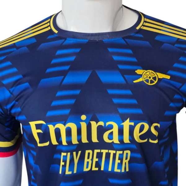 Arsenal Third Jersey Blue Chevron side view