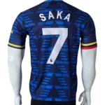 Arsenal Third Jersey Blue Chevron back view
