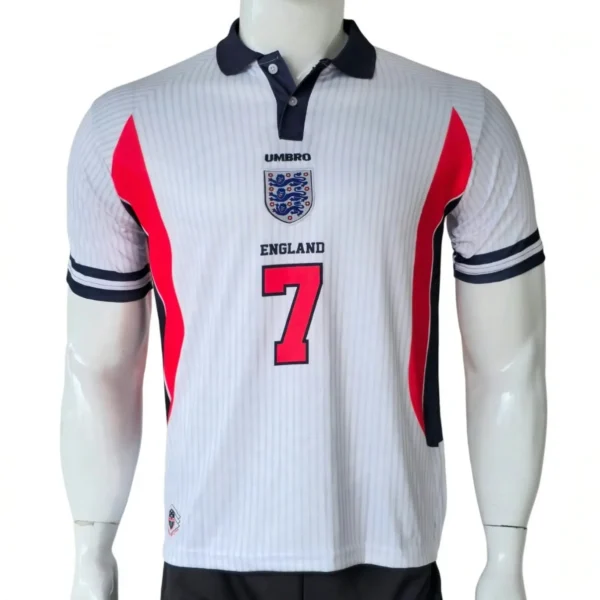 England 2002 World Cup Beckam Retro Jersey