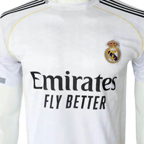 Real Madrid 2024/25 White Jersey side view