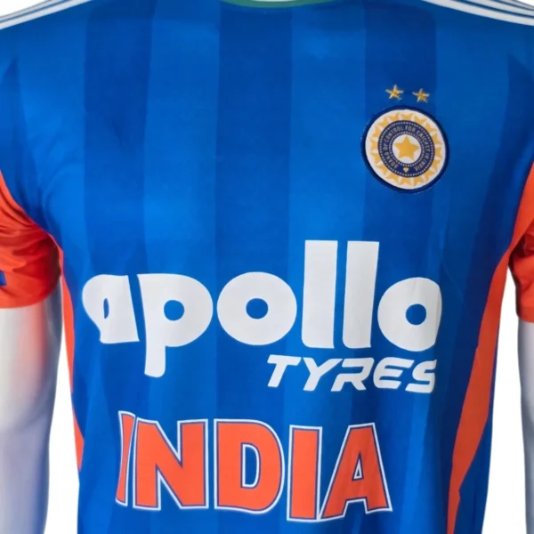 India Cricket Team Blue Jersey side view