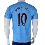 Manchester City Vintage 2012 Retro Jersey back view