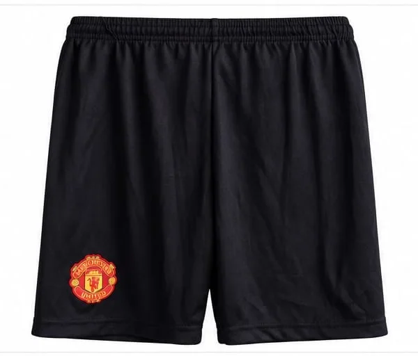 Manchester United Black Football Shorts