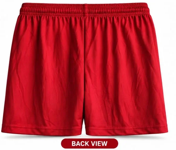 Bayern Munich Red Football Shorts back view