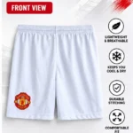 Manchester United White Football Shorts