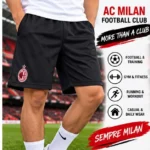 AC Milan Black Football Shorts back view