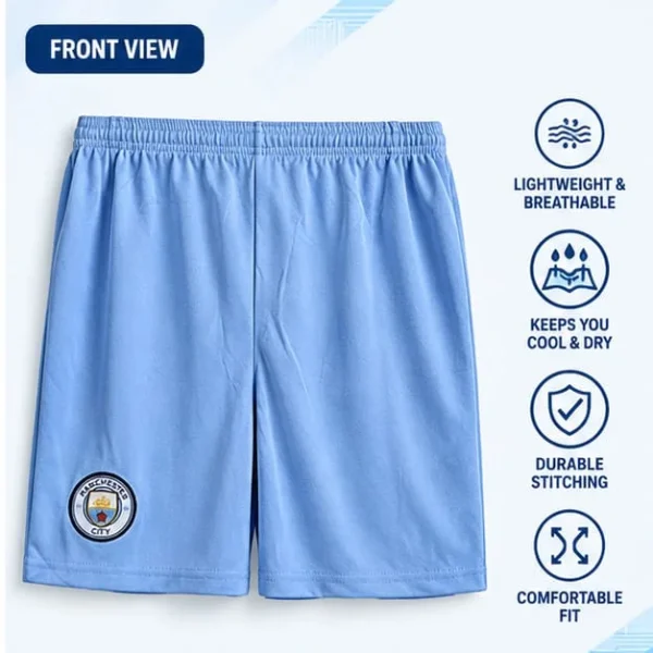 Manchester City Sky Blue Football Shorts