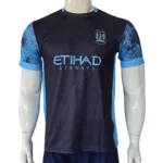Man City Away Navy Blue & Sky Blue Jersey